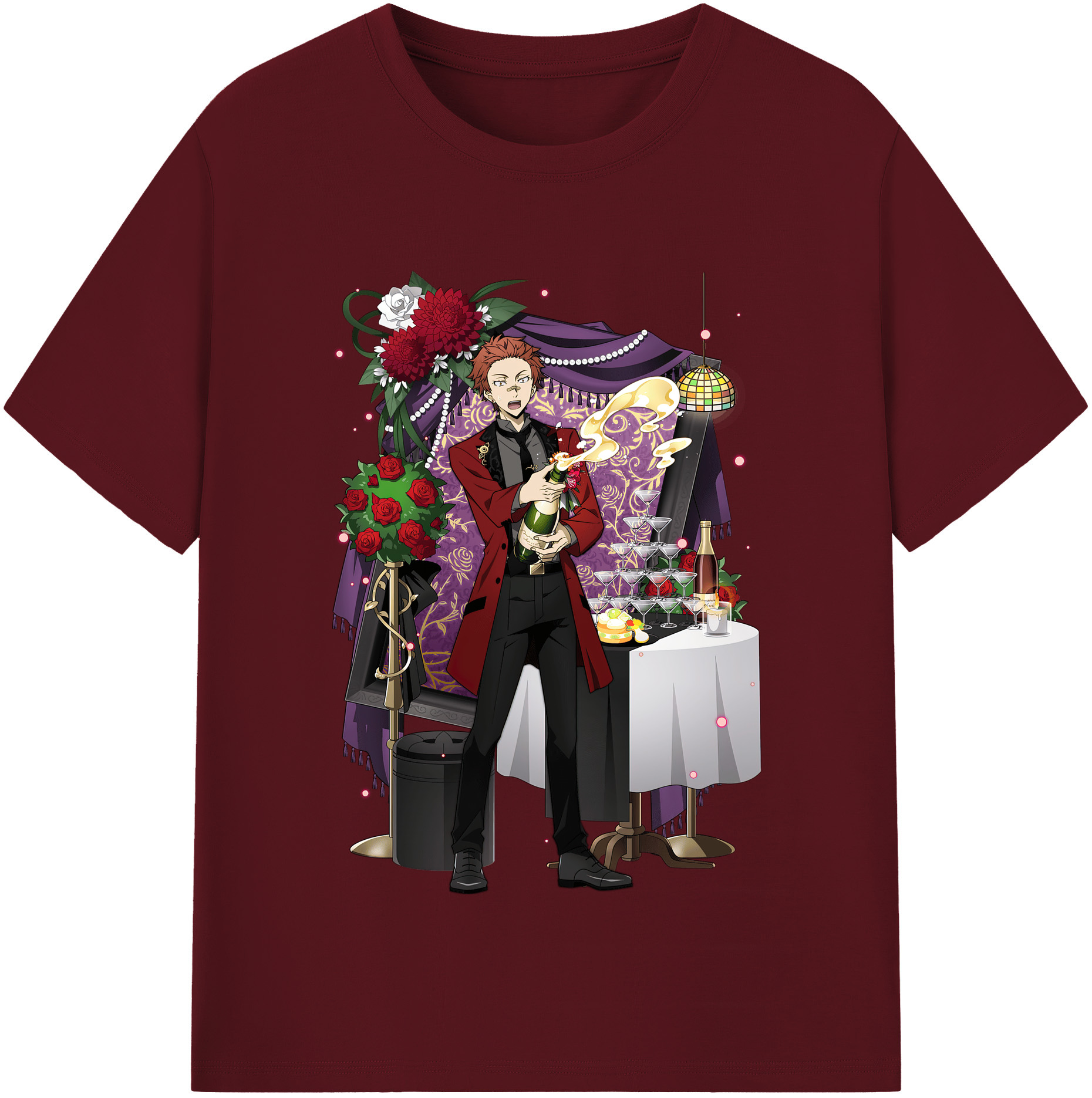 （画像用） 文豪ストレイドッグス Bungo Stray Dogs 綿100％半袖Tシャツ（フロントプリント）